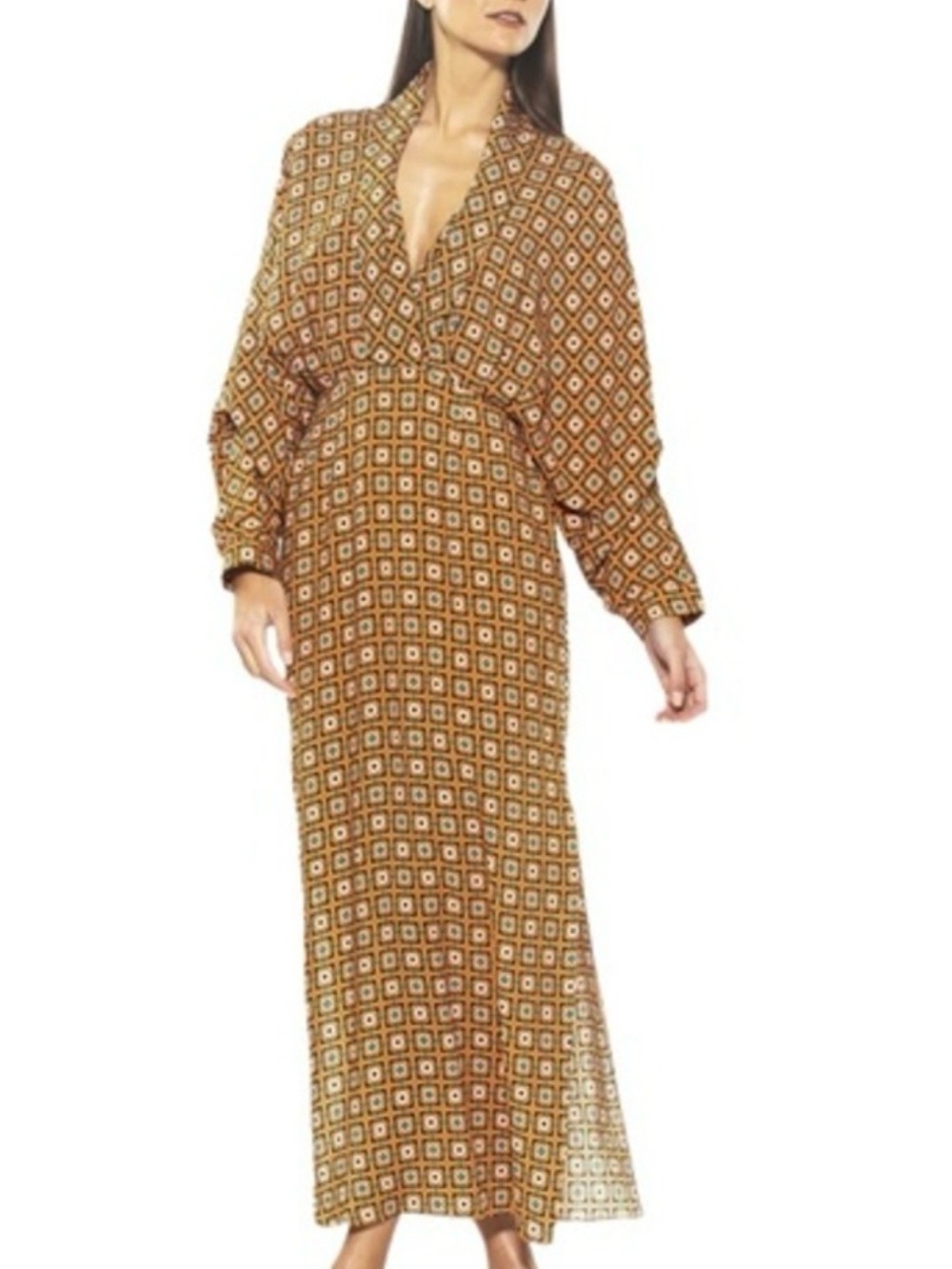 Alexia Admor Kacey Geometric Maxi Dress NWT size 10